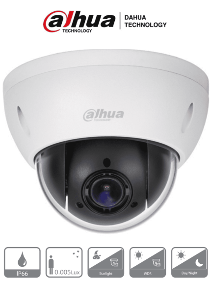 CAM AN PTZ 2MP 4X IR30 25/30 IP66 IK10