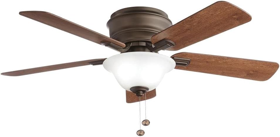 Hampton Bay Wellston 44 in. LED Indoor Oil Rubbed Bronze Ceiling Fan with Light Kit