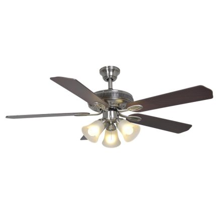 Hampton Bay Glendale 52 in. LED Indoor Brushed Nickel Ceiling Fan with Light Kit