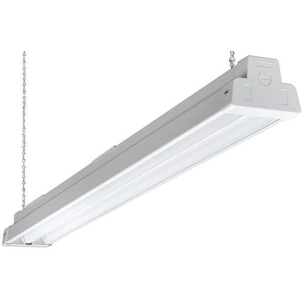 Commercial Electric 4 ft. White Linear LED High Bay Warehouse Light 9000 Lumens 0 to 10 Volt Dimmable 120-277v
5000K Daylight