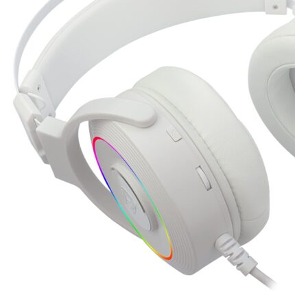 REDRAGON LAMIA 2 - AUDIFONOS GAMING, RGB, USB, BLANCO