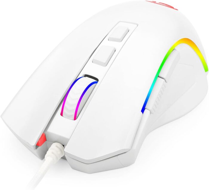 REDRAGON GRIFFIN - MOUSE GAMING, RGB, BLANCO