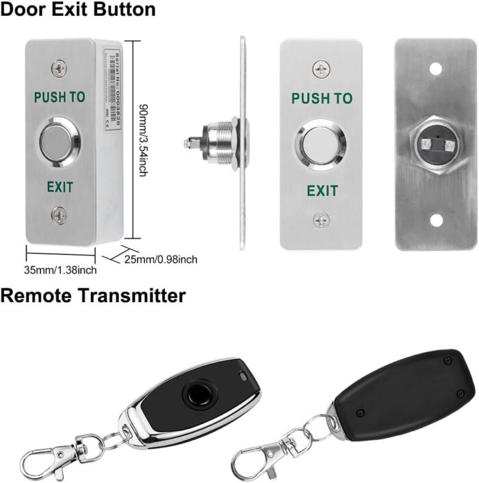 WiFi Tuya Control de acceso a prueba de fallos Kit de cerradura de puerta eléctrica Sistema de puerta de control remoto Abridor Smartphone APP Control (INSTALACION BÁSICA INCLUIDA)