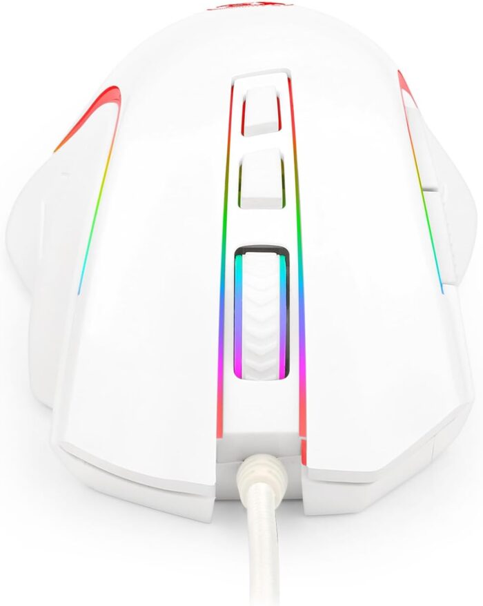 REDRAGON GRIFFIN - MOUSE GAMING, RGB, BLANCO