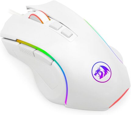 REDRAGON GRIFFIN - MOUSE GAMING, RGB, BLANCO