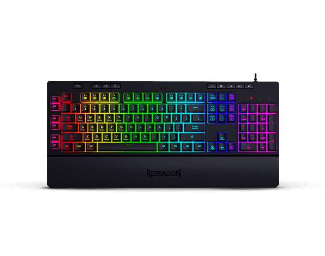 REDRAGON SHIVA - TECLADO GAMING, RGB, USB, ESP, NEGRO