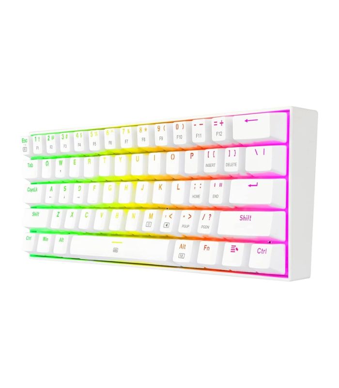 REDRAGON DRAGONBORN - TECLADO GAMING MECANICO, RGB, ESP, BLANCO