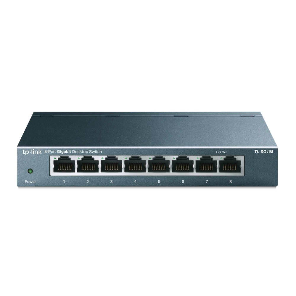 TP-Link TL-SG108 8-port Metal Gigabit Switch - Conmutador - sin gestionar