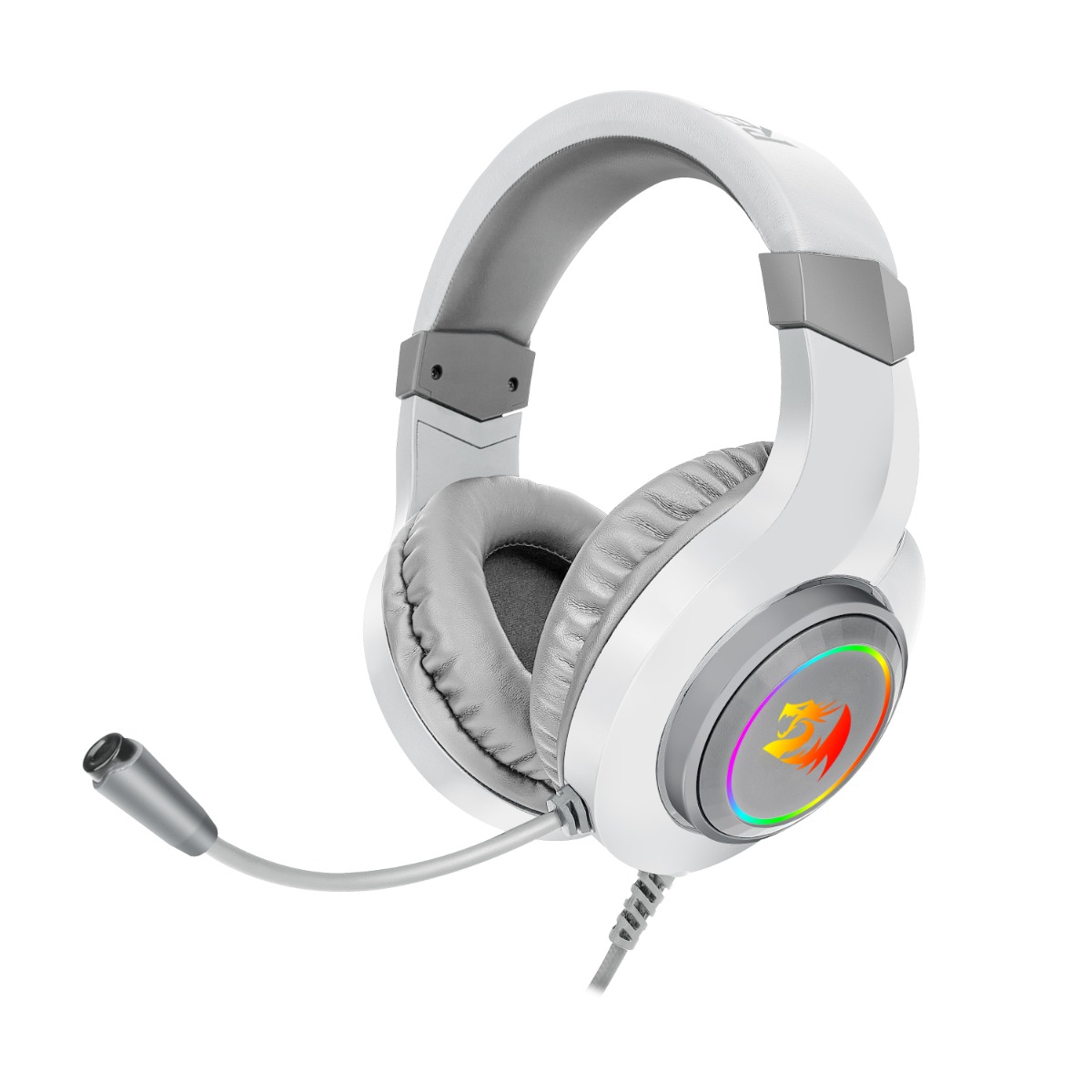 REDRAGON HYLAS - AUDIFONOS GAMING, 3,5MM/USB, BLANCO